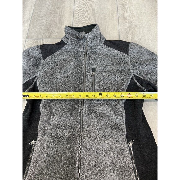 Kuhl Alpenlux Full Zip Jacket Fleece Two Tone | Gray Black | Size XL Runs‎ Small - Picture 16 of 16